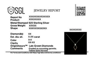 Diamond Arc - Lab Diamond Lariat Necklace thumbnail 6