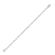 Diamond Cosmos - Pure Gold Lab Diamond Tennis Bracelet thumbnail 4