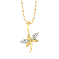Dragonfly Dance - Lab Diamond Pendant thumbnail 1