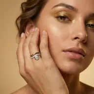 Draped in Gold - Pure Gold Lab Diamond Ring thumbnail 2