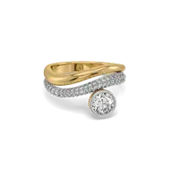 Draped in Gold - Pure Gold Lab Diamond Ring thumbnail 3