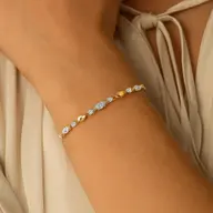 Draped in Marquise - Pure Gold Lab Diamond Bracelets thumbnail 1