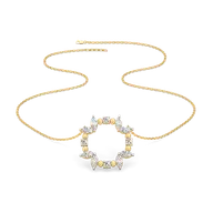Draped in Marquise - Pure Gold Lab Diamond Necklace thumbnail 3