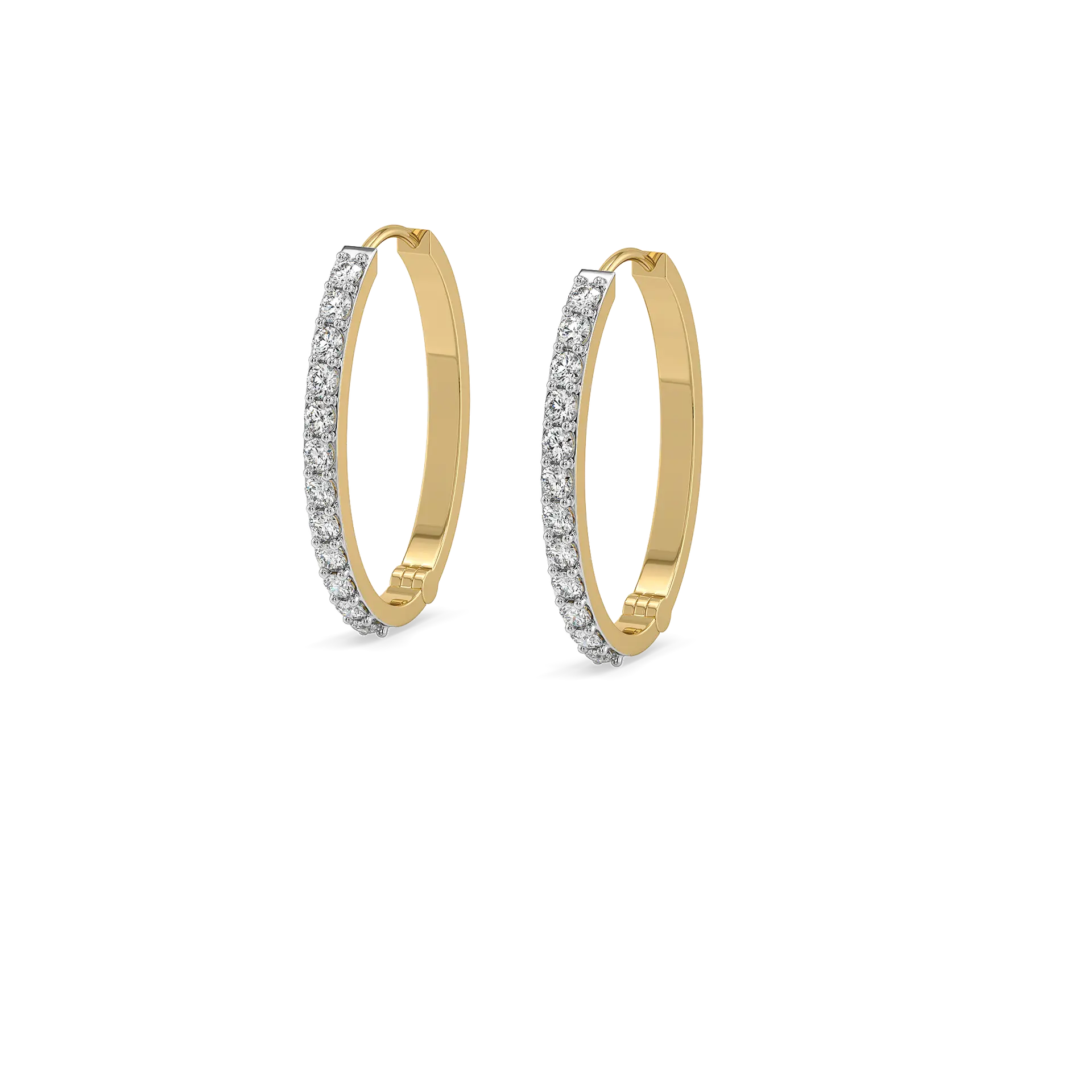 Drop & Go – Lab Diamond Modular Hoop — image 1