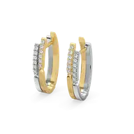 Dual Flow - Lab Diamond Huggies thumbnail 1