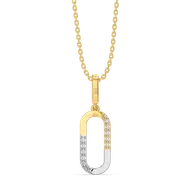 Dual Flow - Lab Diamond Pendant thumbnail 3