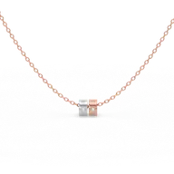 Duo Harmony - Lab Diamond Pendant Necklace thumbnail 4