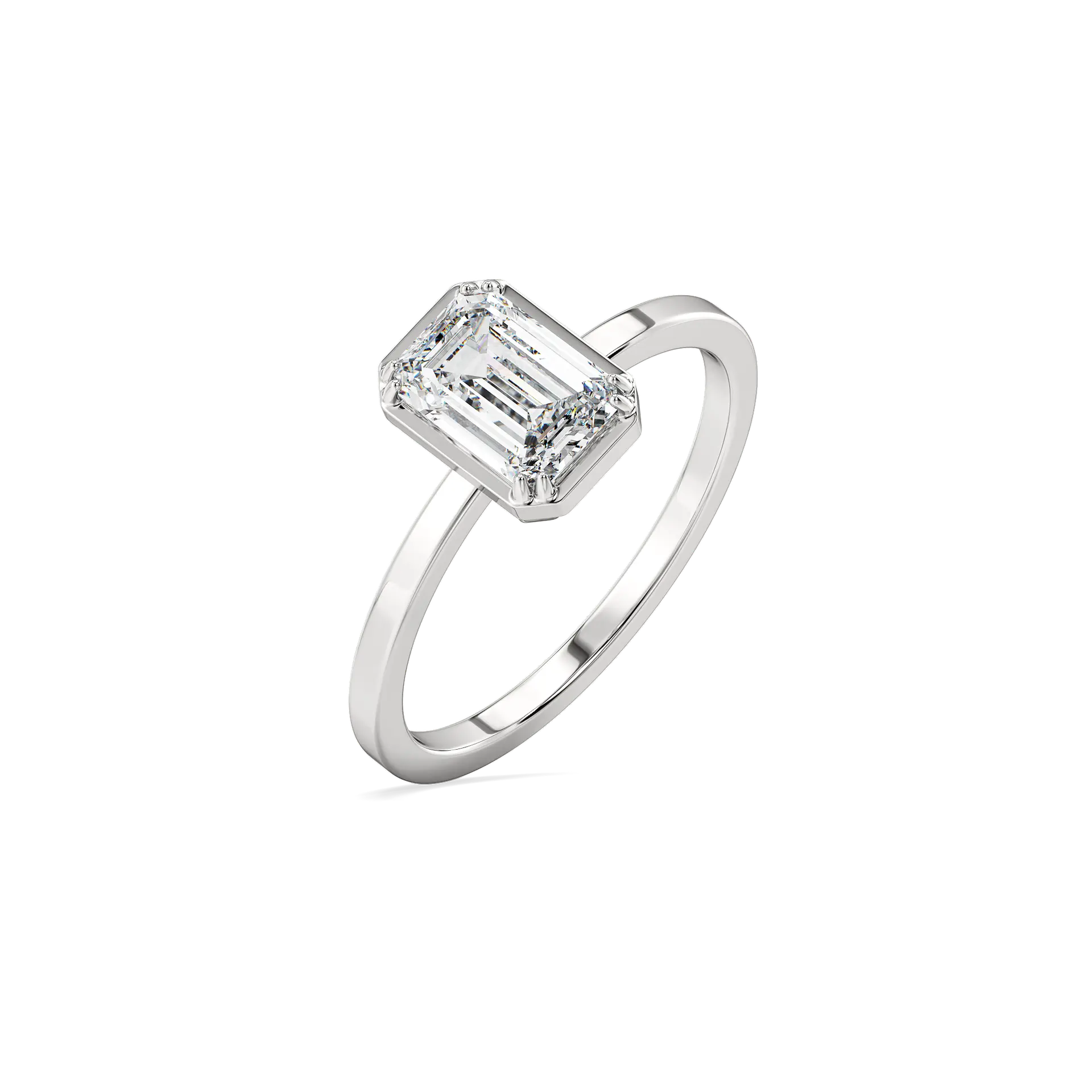 Echo of Emerald - Pure Gold Lab Diamond Ring — image 1