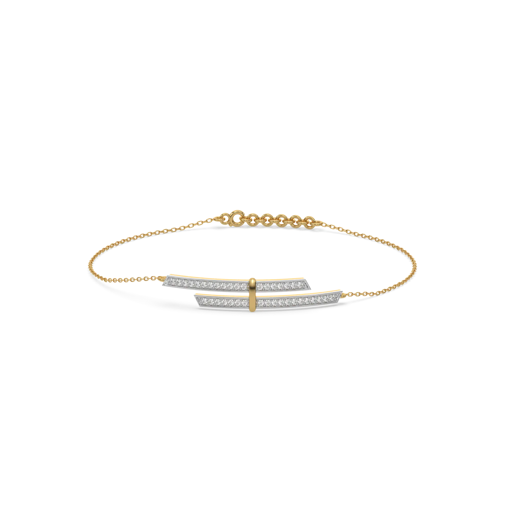 Edge of Elegance - Lab Diamond Bracelet — image 1