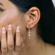 Edge of Glam - Lab Diamond Drop Earrings thumbnail 6