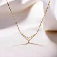 Edgy Dazzle - Lab Diamond Necklace thumbnail 3