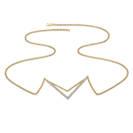 Edgy Dazzle - Lab Diamond Necklace thumbnail 4