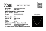Edgy Dazzle - Lab Diamond Necklace thumbnail 7