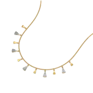 Edgy Elegance - Lab Diamond Necklace thumbnail 3