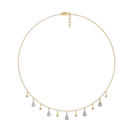 Edgy Elegance - Lab Diamond Necklace thumbnail 5