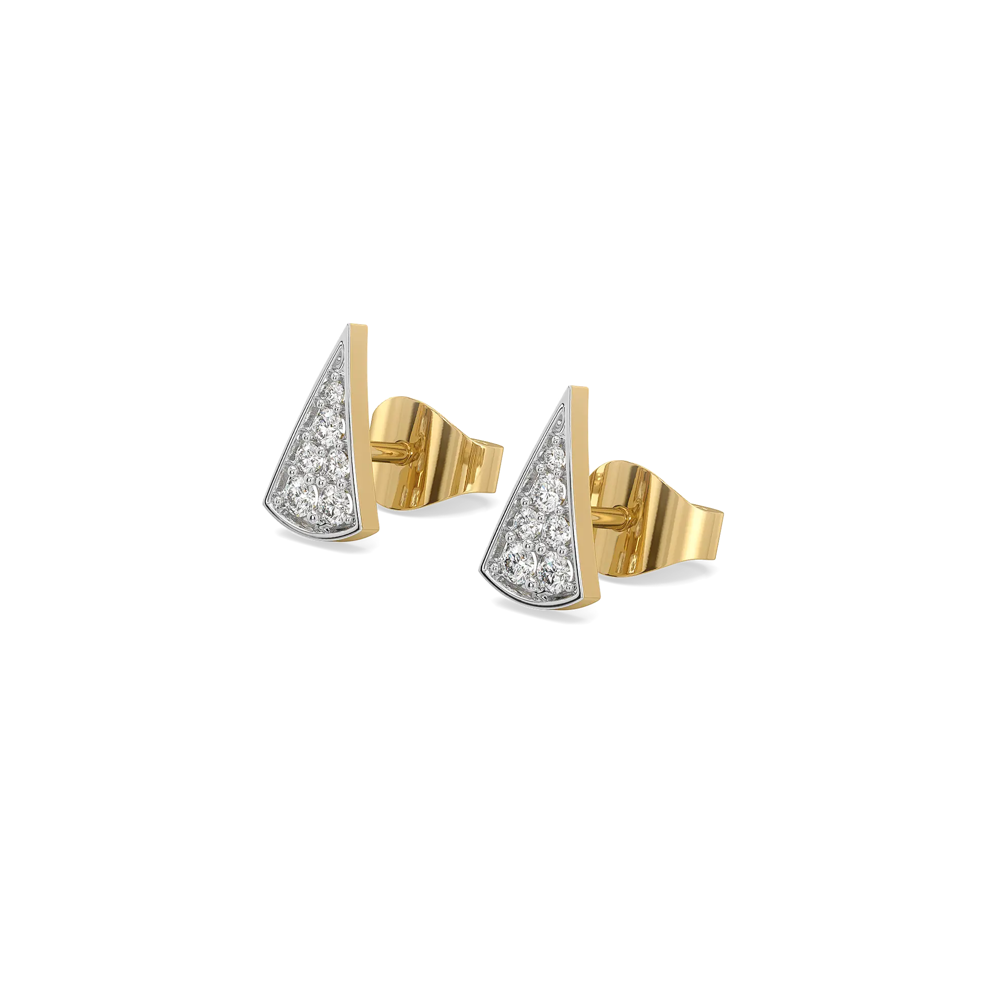 Edgy Elegance - Lab Diamond Stud Earrings — image 1