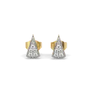 Edgy Elegance - Lab Diamond Stud Earrings thumbnail 3