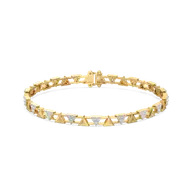 Edgy Elegance - Lab Diamond Tennis Bracelet thumbnail 1