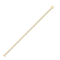 Edgy Elegance - Lab Diamond Tennis Bracelet thumbnail 3