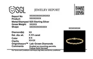 Edgy Elegance - Lab Diamond Tennis Bracelet thumbnail 4