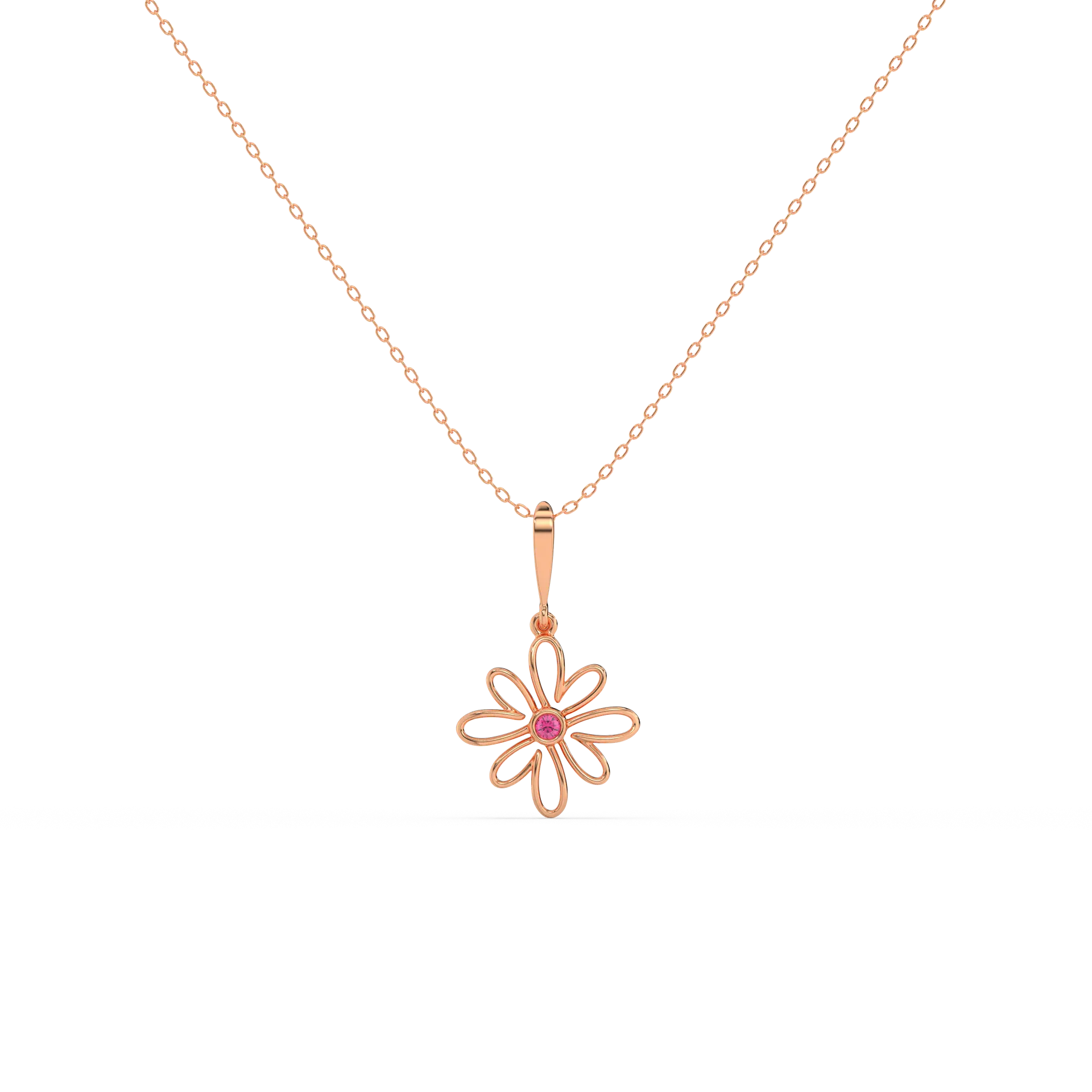 Elegance - Ruby Blossom Necklace — image 1