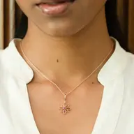 Elegance - Ruby Blossom Necklace thumbnail 2