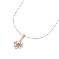 Elegance - Ruby Blossom Necklace thumbnail 4