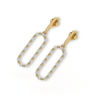 Elegant - Lab Diamond Drop Earrings thumbnail 3