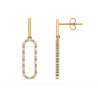Elegant - Lab Diamond Drop Earrings thumbnail 6