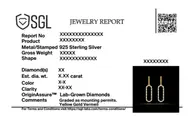 Elegant - Lab Diamond Drop Earrings thumbnail 7
