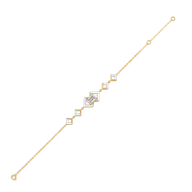 Emerald Edge - Pure Gold Lab Diamond Solitaire Bracelet thumbnail 3