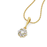 Encased Solitaire - Lab Diamond Pendant thumbnail 3