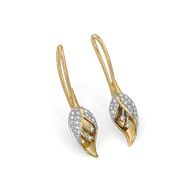 Enchanted Bud - Lab diamond Drop Earrings thumbnail 3