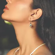 Enchanted Bud - Lab diamond Drop Earrings thumbnail 4