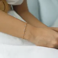 Endless Love Letter - Lab Diamond Charm Bracelet thumbnail 2