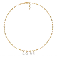 Endless Love Letter - Lab Diamond Charm Necklace thumbnail 3