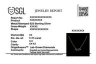 Endless Love Letter - Lab Diamond Charm Necklace thumbnail 8