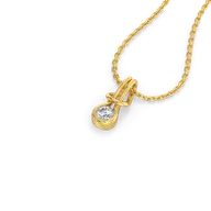 Eterna Curve - Lab Diamond Pendant thumbnail 2