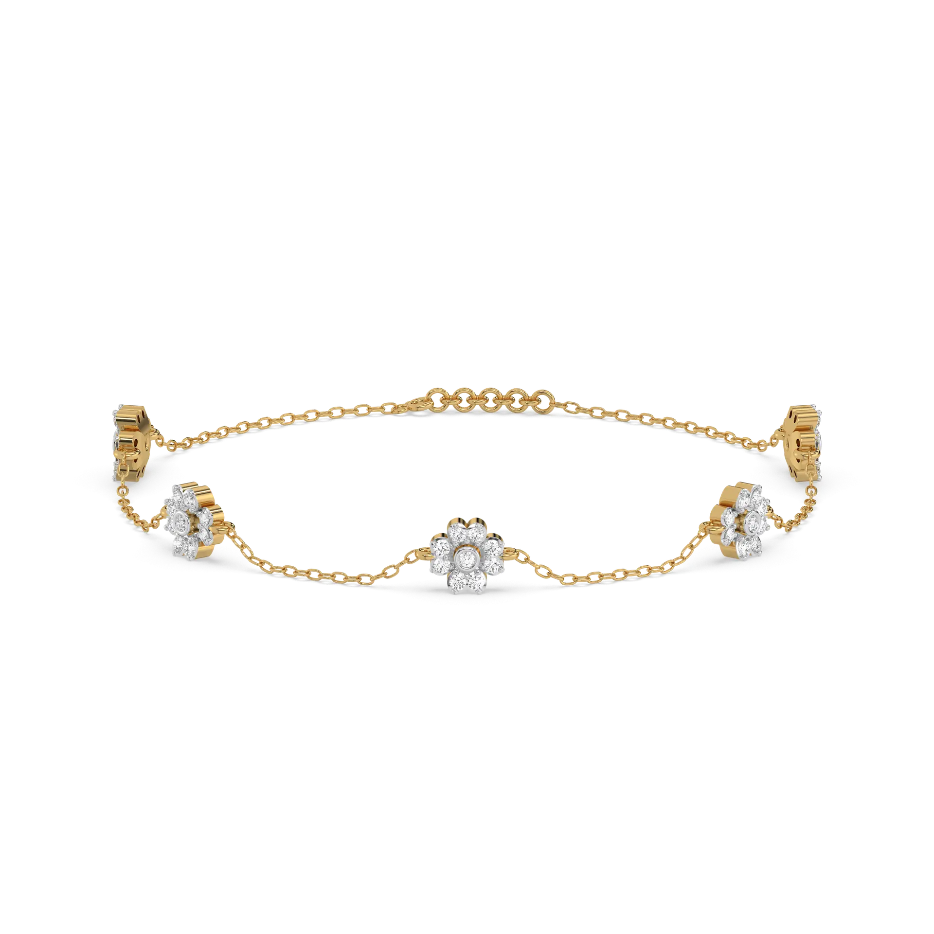 Eternal Bloom - Lab Diamond Station Bracelet — image 1