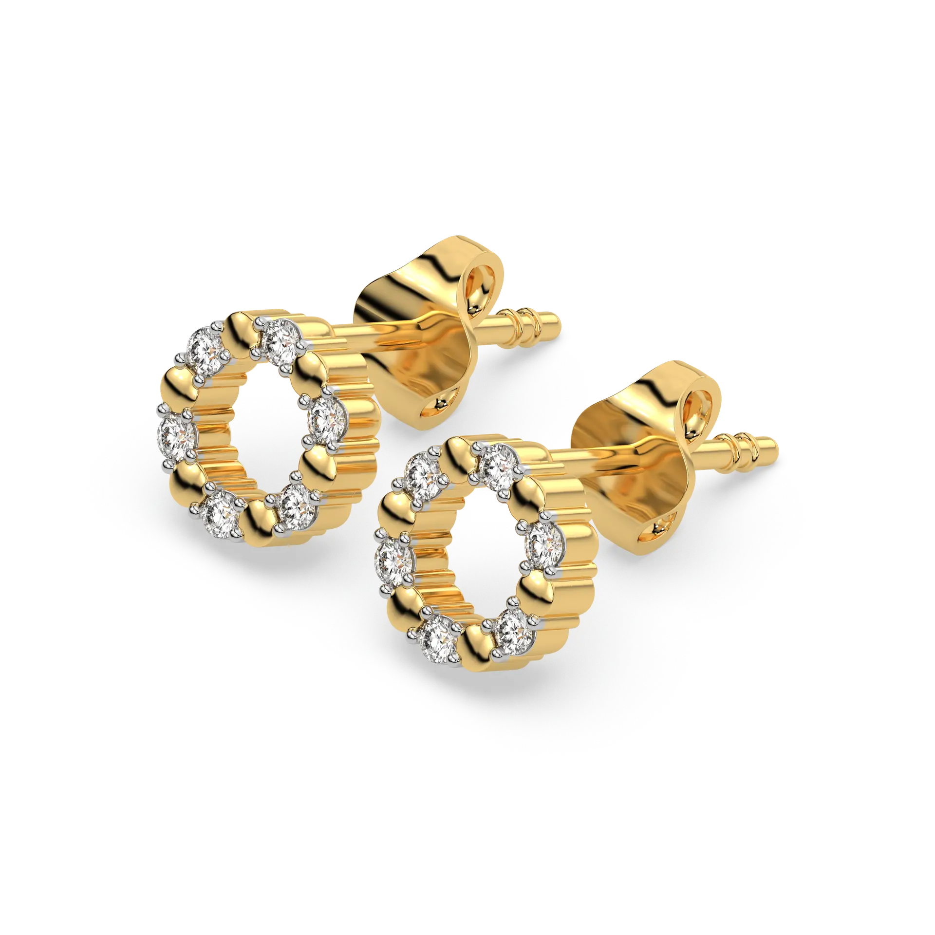Eternal Orbit - Lab Diamond Studs Earrings — image 1