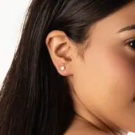 Eternal Shine - Lab Diamond Solitaire Stud Earrings thumbnail 2