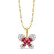 Everfly - Lab Diamond Ruby Pendant thumbnail 1