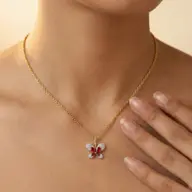 Everfly - Lab Diamond Ruby Pendant thumbnail 2