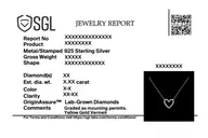 Everlasting Heart - Lab Diamond Necklace thumbnail 7