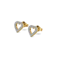 Everlasting Heart - Lab Diamond Stud Earrings thumbnail 1