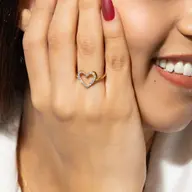 Everlasting Journey - Lab Diamond Heart Ring thumbnail 1