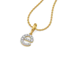 Evermore E - Lab Diamond Alphabet Pendant thumbnail 2
