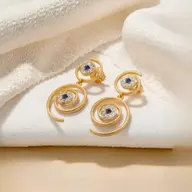 Evil Eye Elixir - Lab Diamond Drop Earrings thumbnail 3