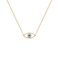 Evil Eye - Lab Diamond Necklace thumbnail 1