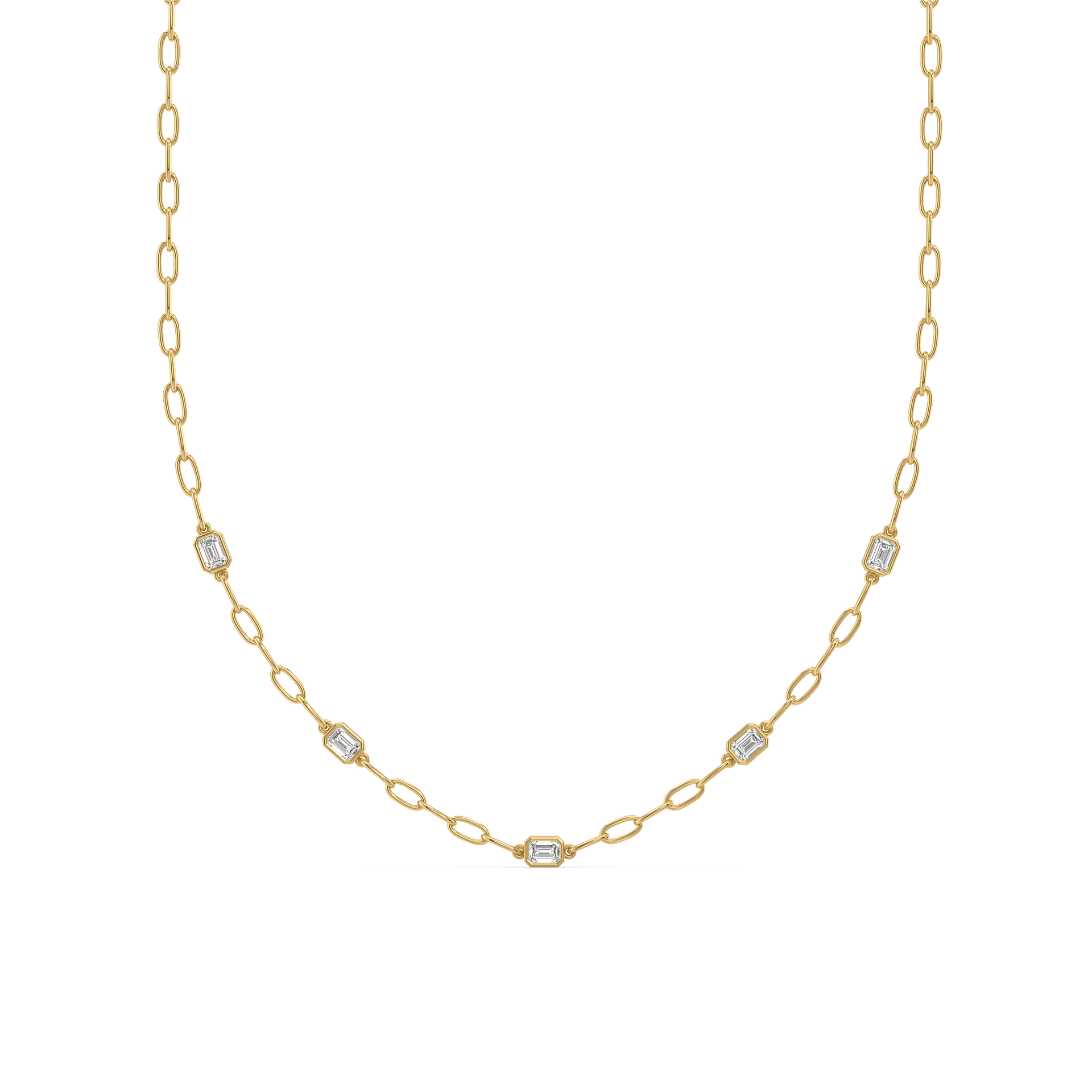 Facet Medley - Pure Gold Lab Diamond Necklace